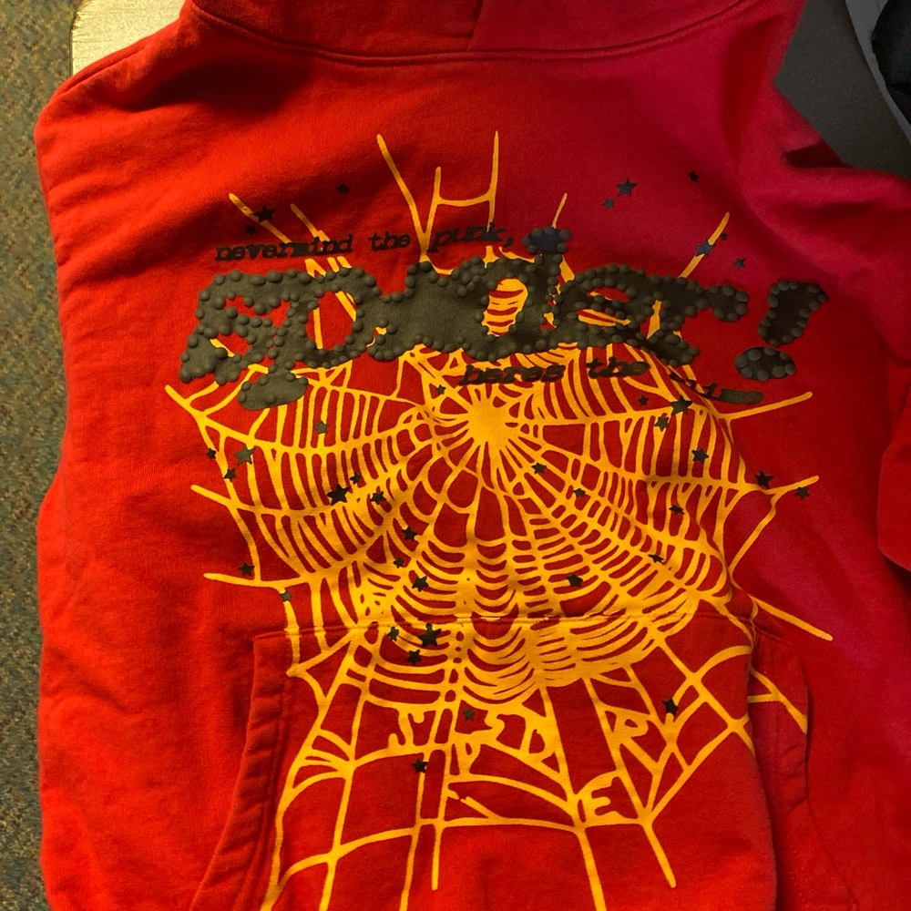 Bershka Red and Yellow Halloween Sweatshirt